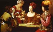 Georges de La Tour The Cheat with the Ace of Clubs oil painting